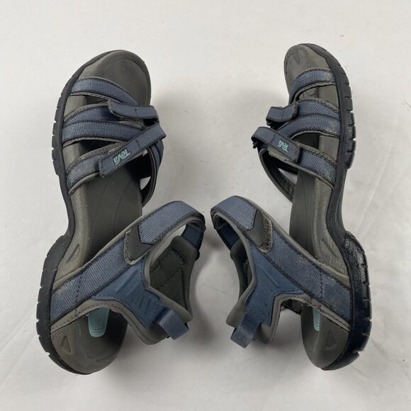 Teva Tirra Sandals Women Size 7.5 Blue Strappy Sport Hiking Walking Shoe #4266 - Picture 4 of 11